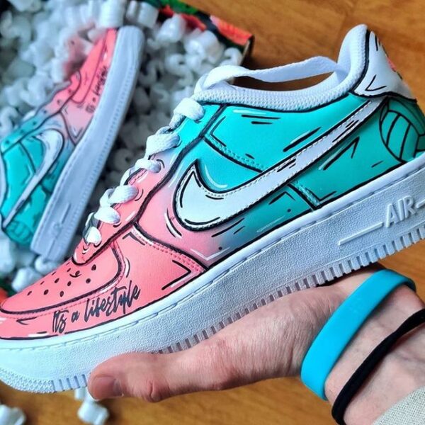 Cartoonish Fade Air Forces