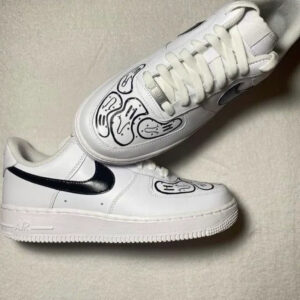 BLACK FACES CUSTOM AIR FORCE 1