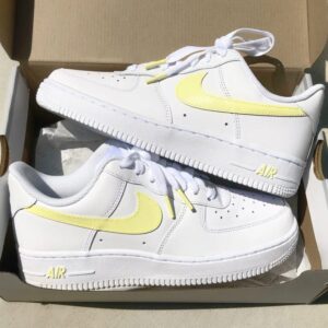 Custom Air Force 1'S Pastel Yellow