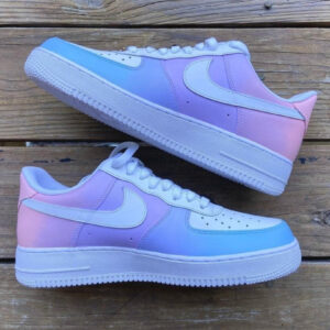 PINK PURPLE GRADIENT CUSTOM AIR FORCE 1