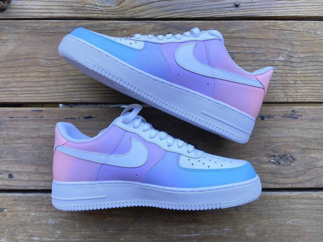 PINK PURPLE GRADIENT CUSTOM AIR FORCE 1