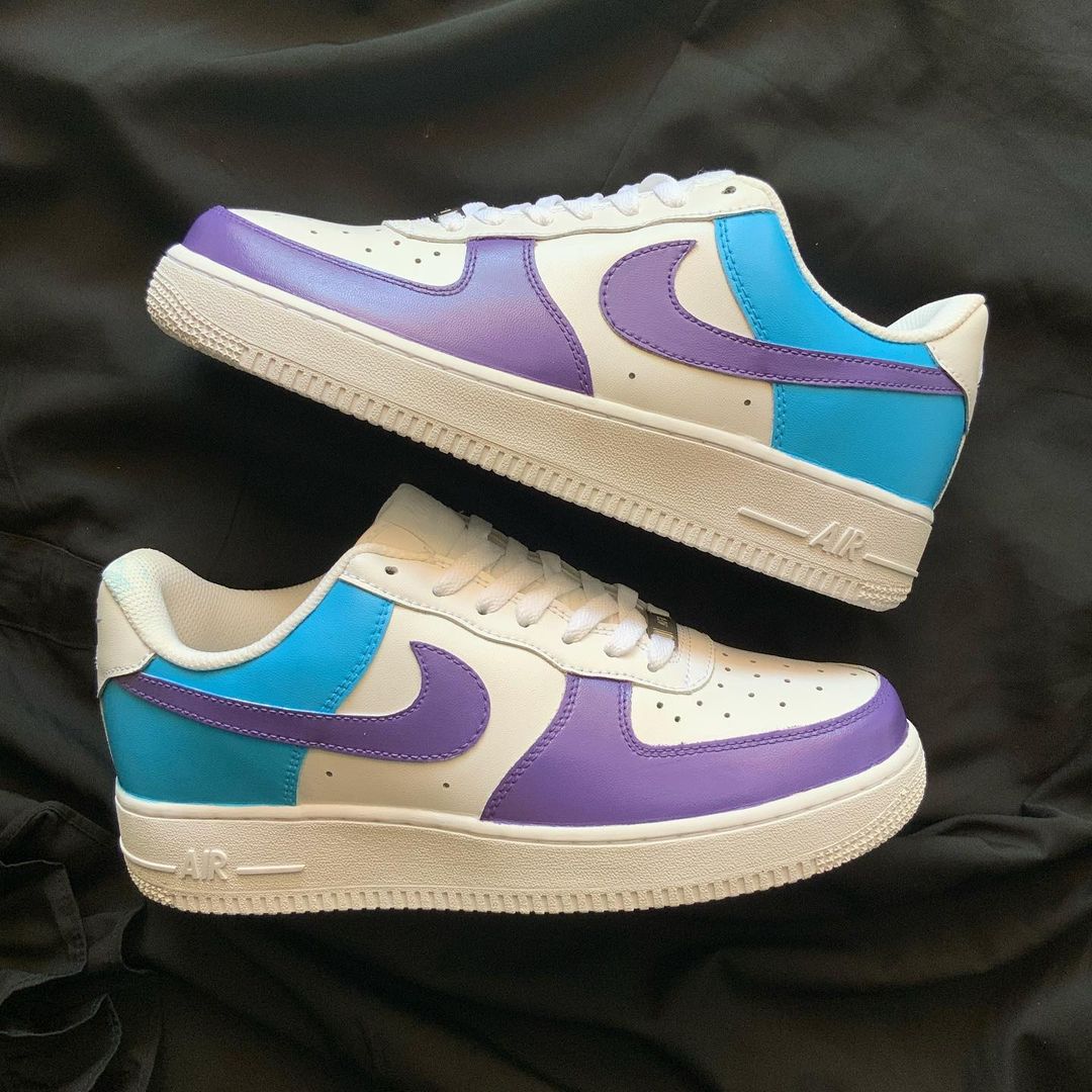 Air Force One Custom Purple Blue