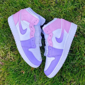 PURPLE PINK CUSTOM AIR JORDAN 1