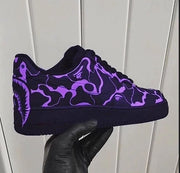 Custom Air Force 1 Purple Stripe