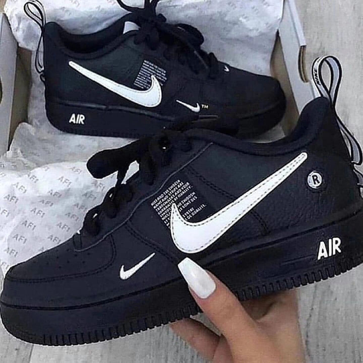 COLORFUL SWOOSH BLACK CUSTOM AIR FORCE 1 - Image 8