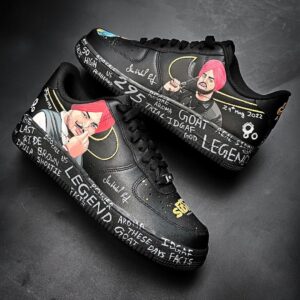 CARTOON ROLE RED BLACK YELLOW WHITE FONT CUSTOM AIR FORCE 1