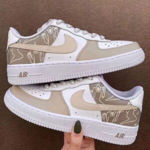 BROWN PATTERN CUSTOM AIR FORCE 1