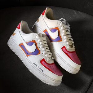 RED PURPLE PINK CUSTOM AIR FORCE 1