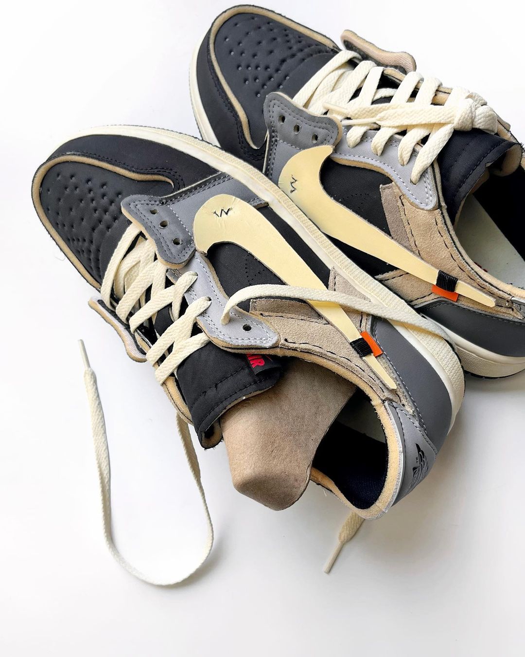 KHAKI BLACK GRAY CUSTOM AIR FORCE 1 - Image 2