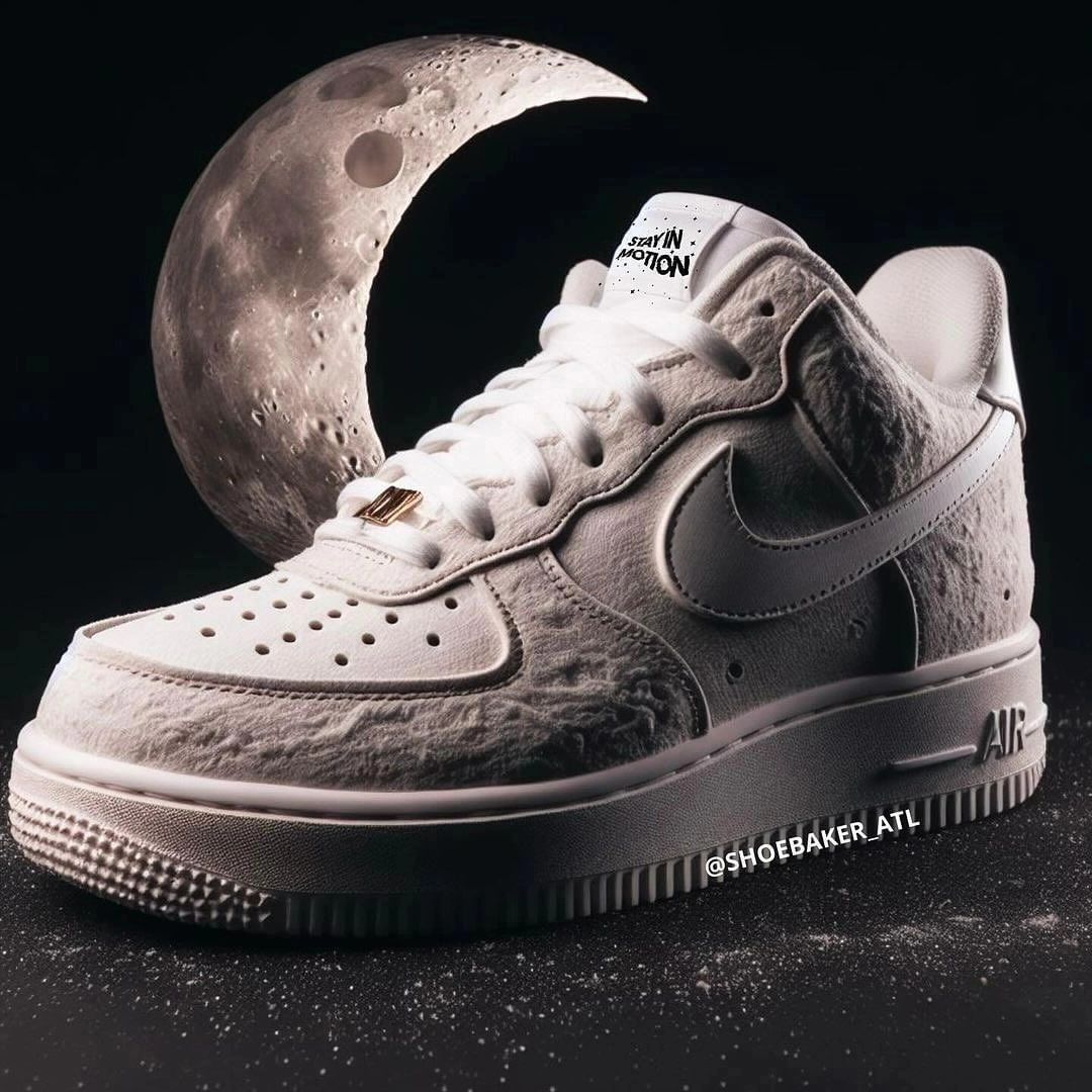 Custom Air Force 1 Moon Surface