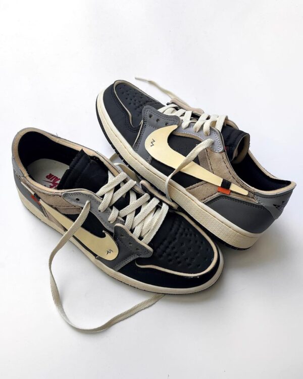 KHAKI BLACK GRAY CUSTOM AIR FORCE 1 - Image 3
