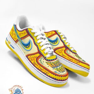 CRICKET TEAM LOGO COLOR YELLOW BLACK PURPLE RED CUSTOM AIR FORCE 1