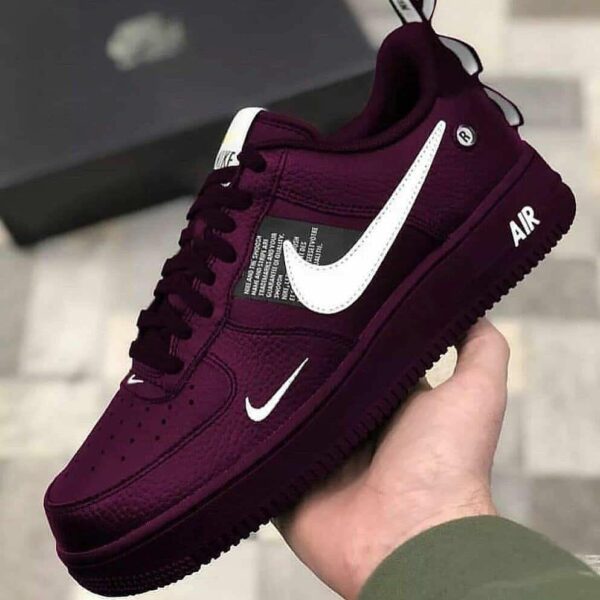 Purple Black Air Force 1'S