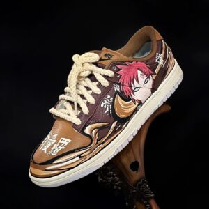 CARTOON MAN RED DARK LIGHT BROWN FONT CUSTOM AIR FORCE 1