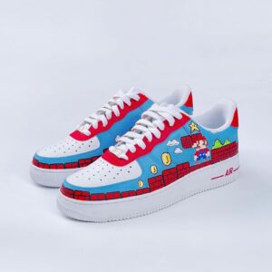 CARTOON ROLE RED HOUSE BLUE SKY CUSTOM AIR FORCE 1