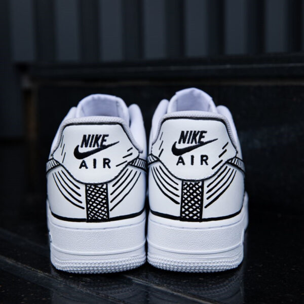 SKETCH LINES CUSTOM AIR FORCE 1 - Image 4