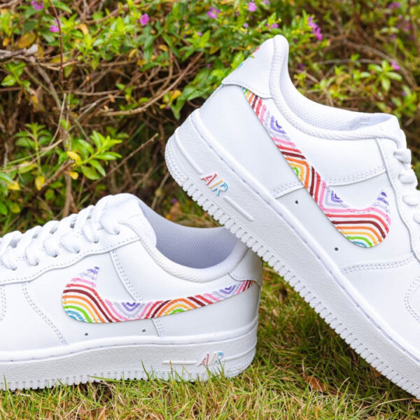 RAINBOW SWIRL CUSTOM AIR FORCE 1 - Image 5