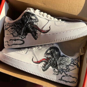 MARVEL VENOM CUSTOM AIR FORCE 1