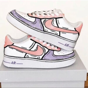 PINK PURPLE CUSTOM AIR FORCE 1