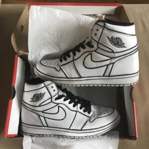 BLACK LINE CUSTOM AIR JORDAN 1