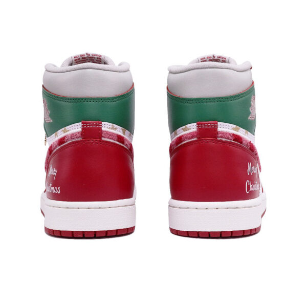 RED GREEN CHRISTMAS XMAS GIFT SNEAKERS CUSTOM AIR FORCE 1 - Image 5