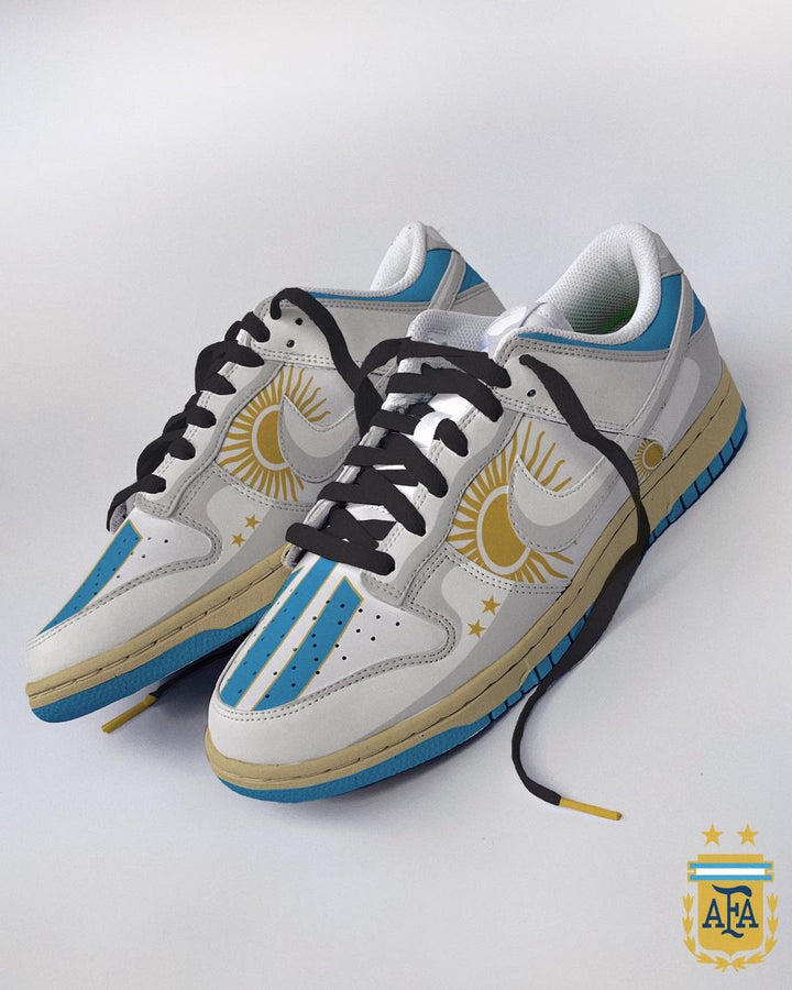 BLUE GOLD GREEN RED CUSTOM AIR FORCE 1 - Image 5