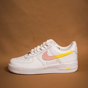 Custom Air Force 1 Yellow/Pink