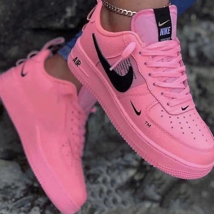 ALL BLACK YELLOW PINK CUSTOM AIR FORCE 1 - Image 6