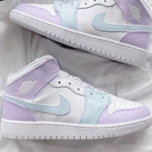BABY PURPLE BLUE CUSTOM AIR JORDAN 1
