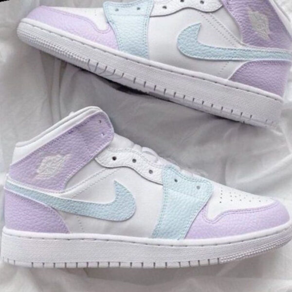 BABY PURPLE BLUE CUSTOM AIR JORDAN 1