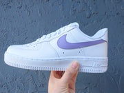 Custom Air Force 1 Violet Swoosh