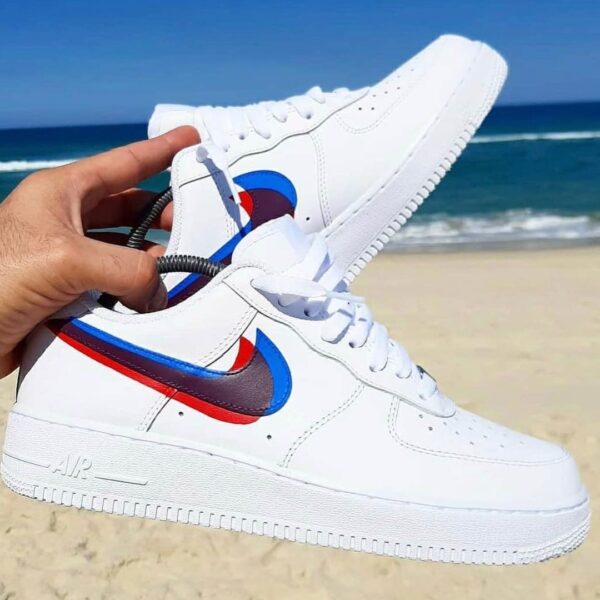 Red, Black And Blue _ Air Force One Custom