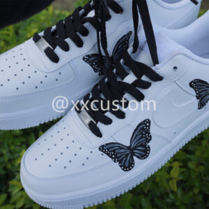 WHITE BLUE BUTTERFLY CUSTOM AIR FORCE 1