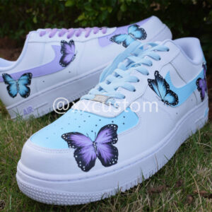 BUTTERFLY BLUE PURPLE CUSTOM AIR FORCE 1