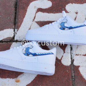 LIGHT BLUE WAVE CUSTOM AIR JORDAN 1