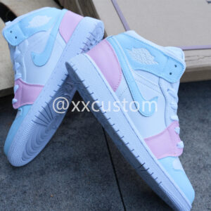 CUSTOM AIR FORCE 1 BLUE WHITE PINK