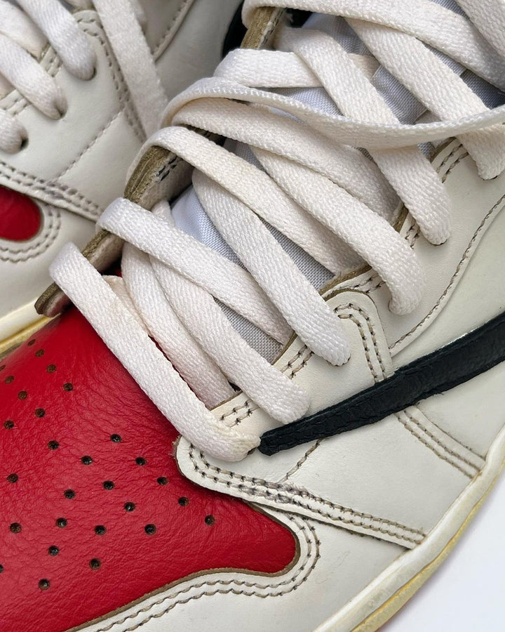 RED BLACK WHITE CUSTOM AIR JORDAN 1 - Image 12