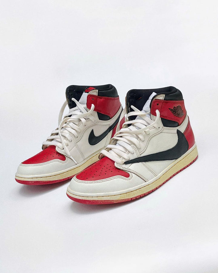 RED BLACK WHITE CUSTOM AIR JORDAN 1 - Image 14