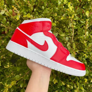 Custom Air Jordan 1 Red Colorblock ???
