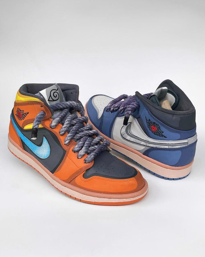 ORANGE YELLOW BLUE WHITE BLACK CUSTOM AIR FORCE 1 - Image 8
