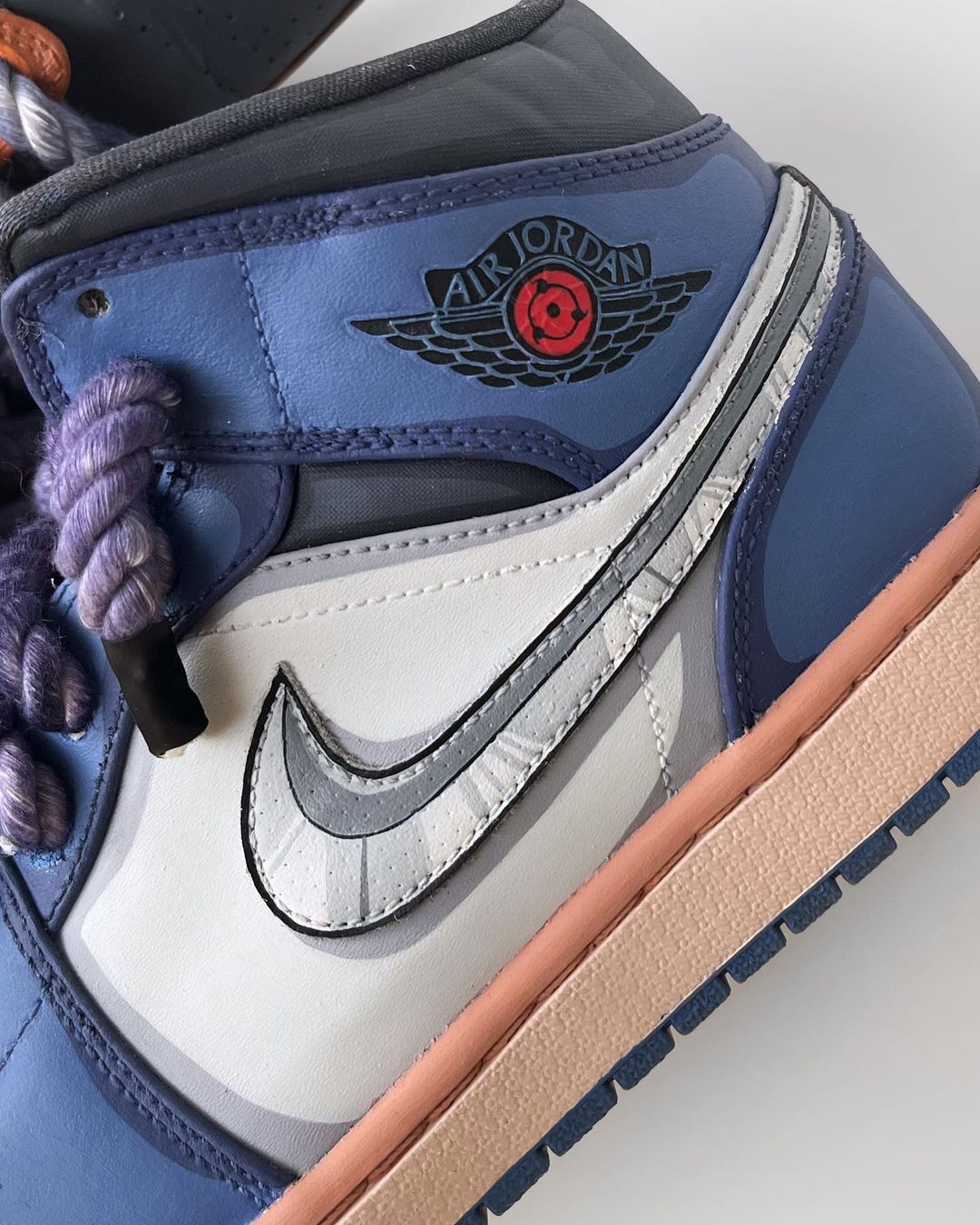 ORANGE YELLOW BLUE WHITE BLACK CUSTOM AIR FORCE 1 - Image 5