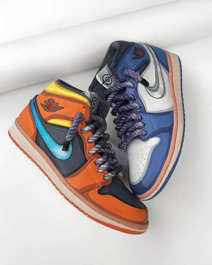 ORANGE YELLOW BLUE WHITE BLACK CUSTOM AIR FORCE 1 - Image 14