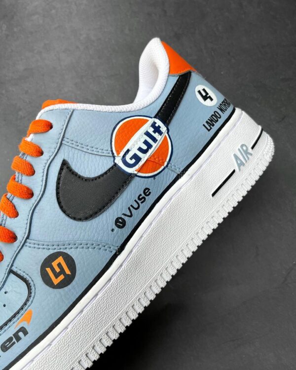 CAR COLOR BLUE ORANGE BLACK CUSTOM AIR FORCE 1 - Image 2