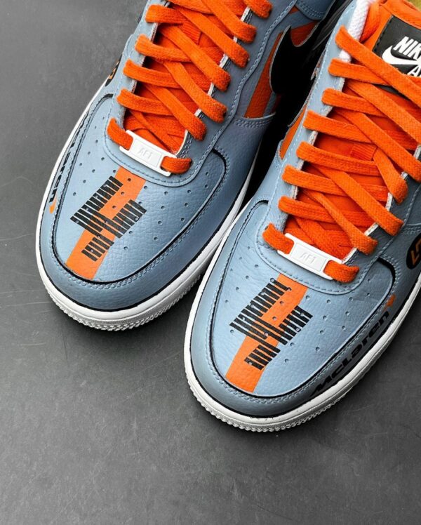 CAR COLOR BLUE ORANGE BLACK CUSTOM AIR FORCE 1 - Image 4