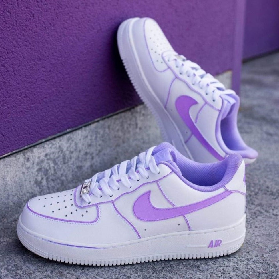 PURPLE SMOOTH LINE CUSTOM AIR FORCE 1