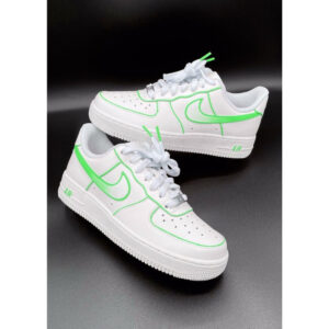 WHITE GREEN CUSTOM AIR FORCE 1