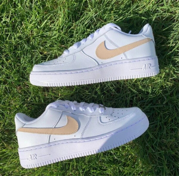 BEIGE SMOOTH CUSTOM AIR FORCE 1