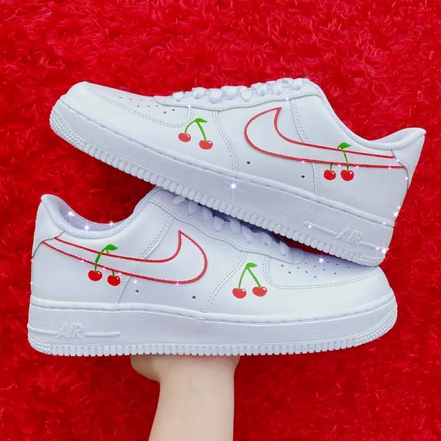 Custom Air Force 1 Handpainted Cherry ??