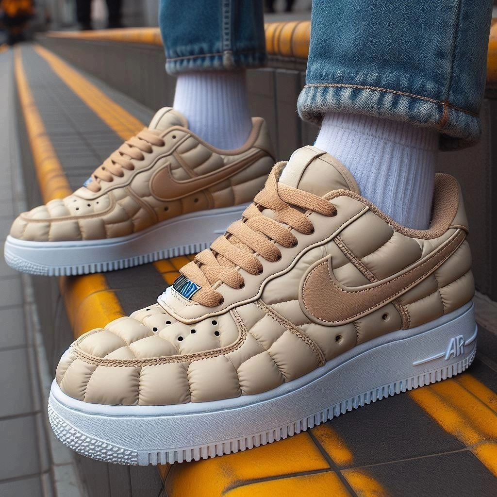 BLOCK EXPANSION KHAKI CUSTOM NIKE AIR FORCE 1