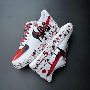 BLACK RED DRIPPING BLOOD CUSTOM AIR FORCE 1
